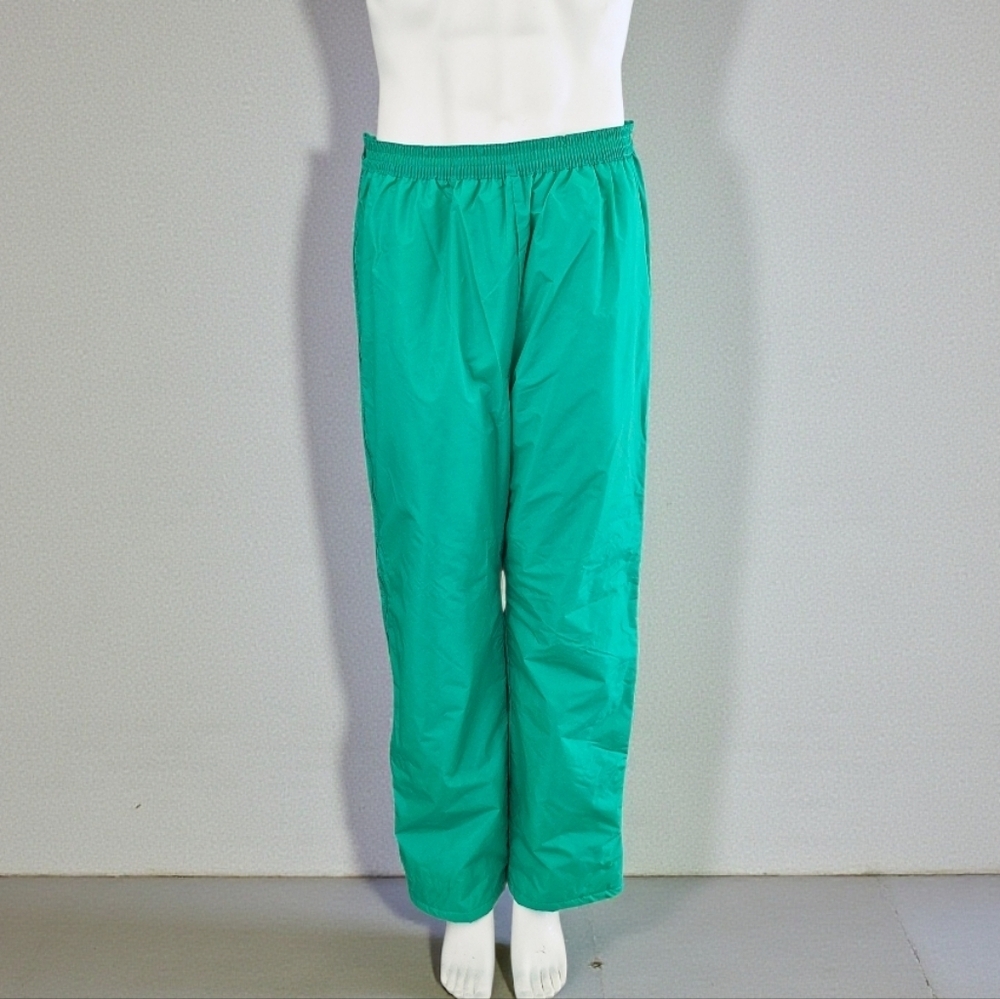 K-Way Men's Green Pants zip each exterior side Size 9L